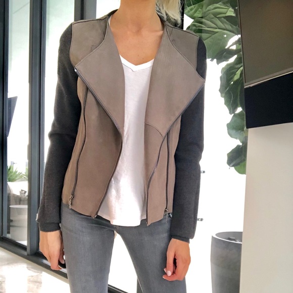 tahari suede jacket